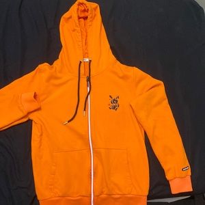 Men's BKYS Orange Lucky Charm Zip Up Hoodie - S